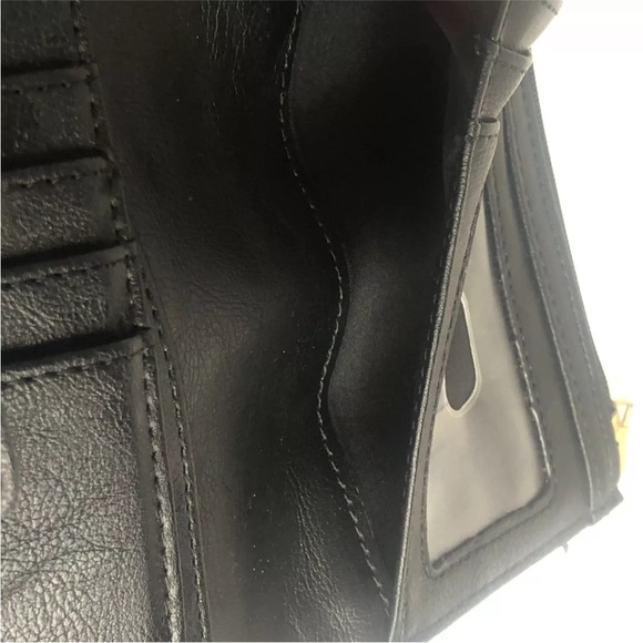 Relic Leather Black and White Bifold Large Wallet ID Holder Credit Card slots - Picture 6 of 16